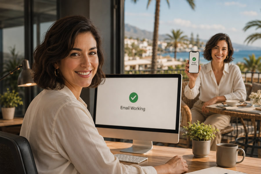 Business email setup and support for Marbella businesses