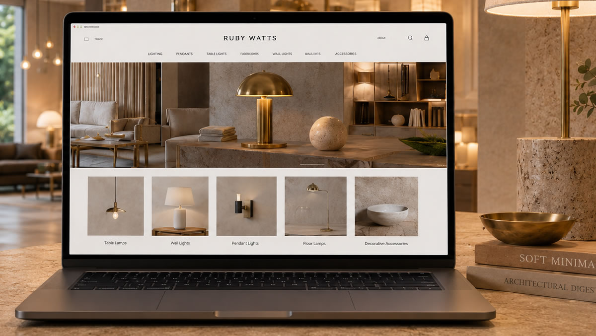Ruby Watts ecommerce website redesign project screenshot